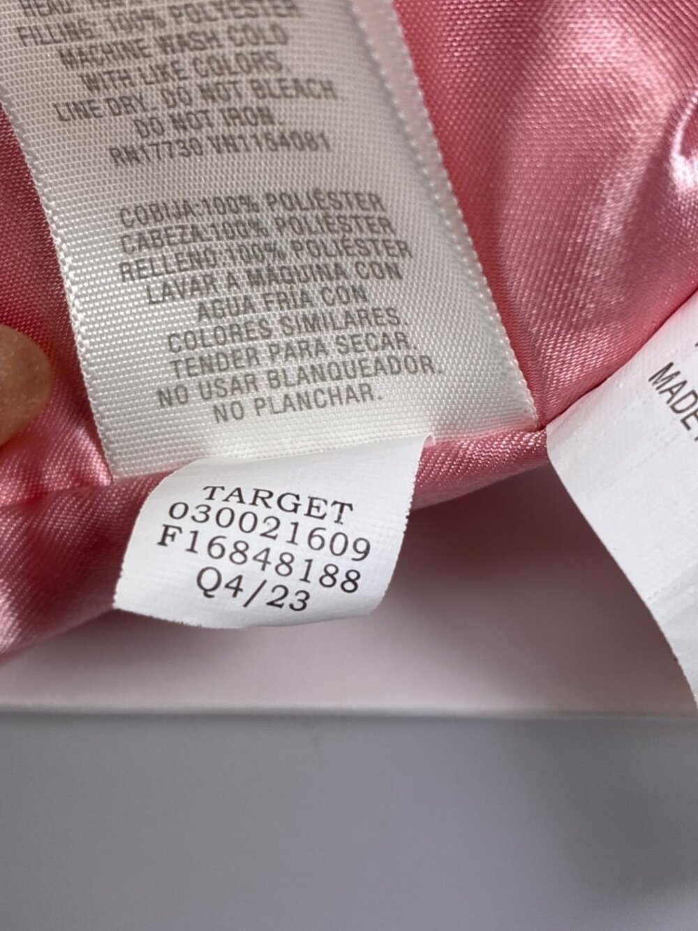 Cloud Island Pink Flamingo Lovey Security Blanket Satin Back 14" Baby - Picture 8 of 10